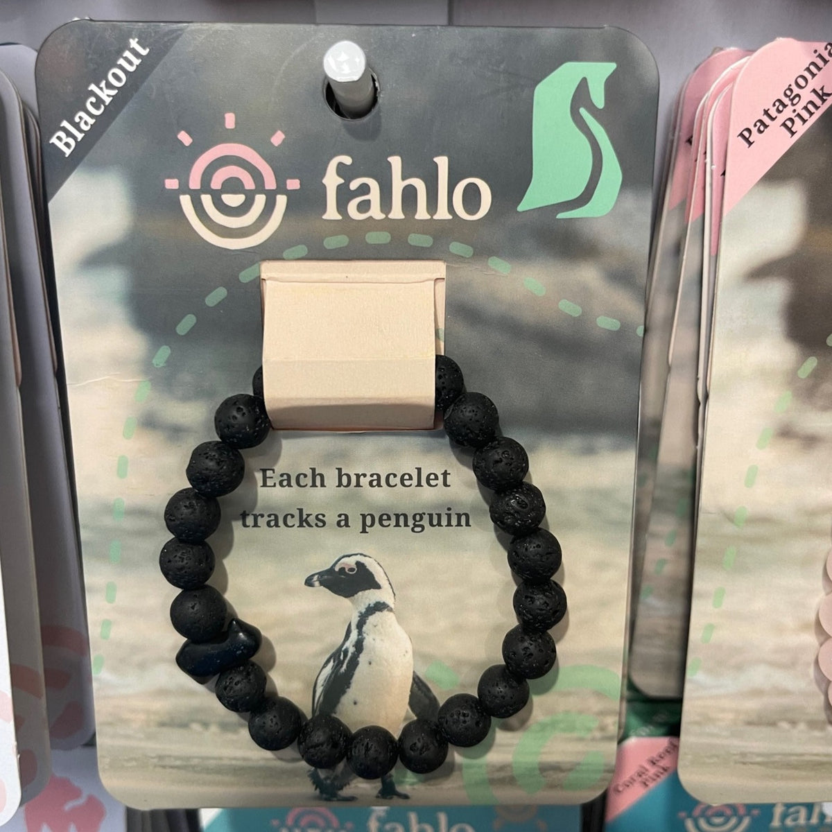Penguin Bracelet Or Anklet – Green Paua Shell Inlay, Alloy, Fold Over Clasp – Custom Size, Handmade USA
