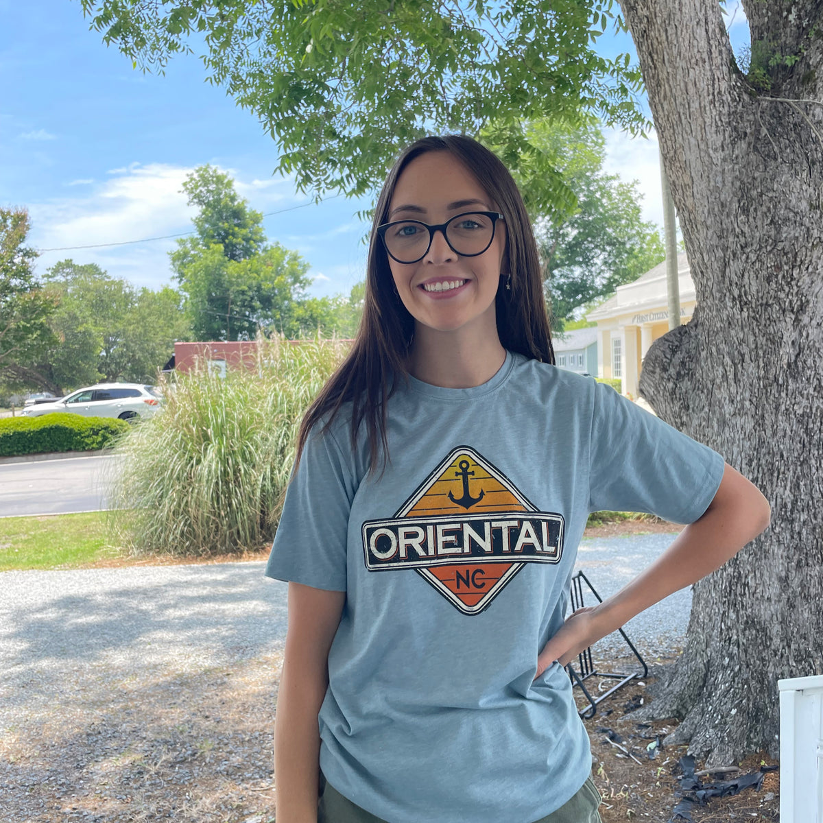 Oriental NC Anchor Tee – Nautical Wheelers Oriental & New Bern