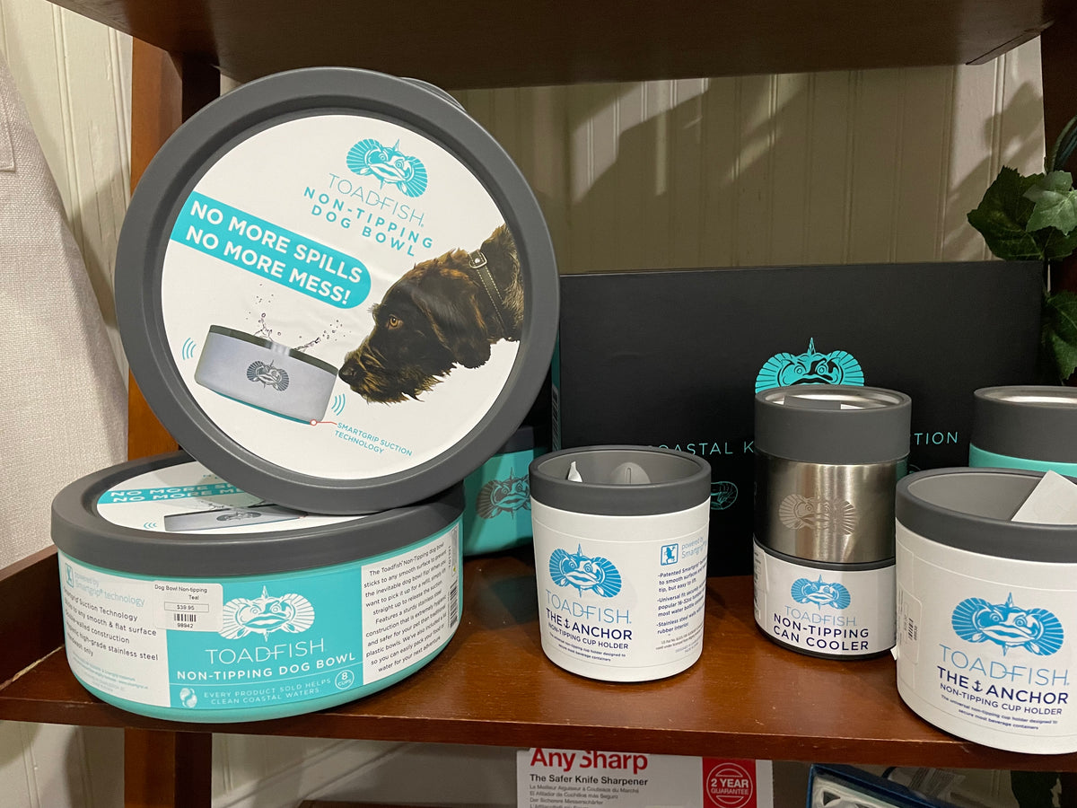 Toadfish NonTipping Dog Bowl Nautical Wheelers Oriental & New Bern