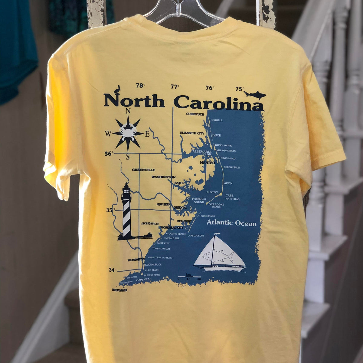 NC Coast Tee – Nautical Wheelers Oriental & New Bern