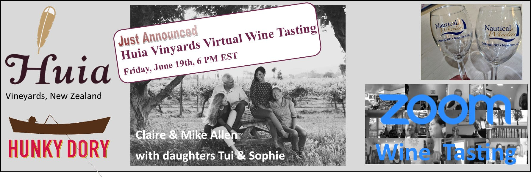 ZOOM to New Zealand for Our Next Virtual Wine Tasting Friday, June 19th, 6 pm