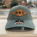 Load image into Gallery viewer, NC Diamond Leather Patch Hat
