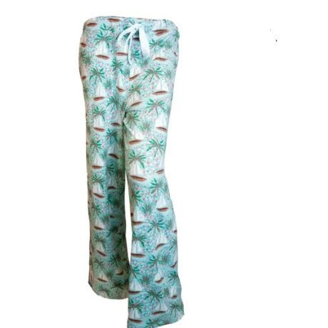 Pajama Pants in a Sailboat Pattern