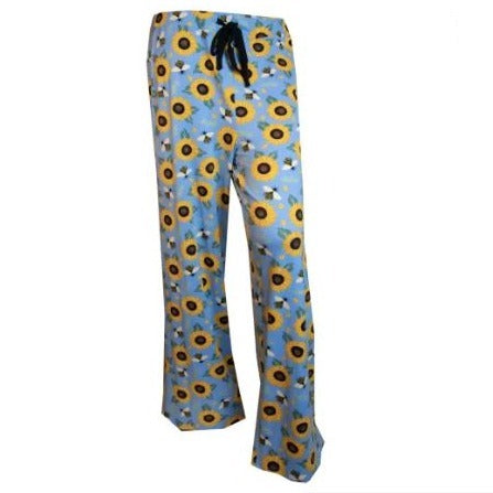 Pajama Pants in a Sunflower Print