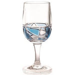 Load image into Gallery viewer, Azure Mosaic Acrylic Wine Glass

