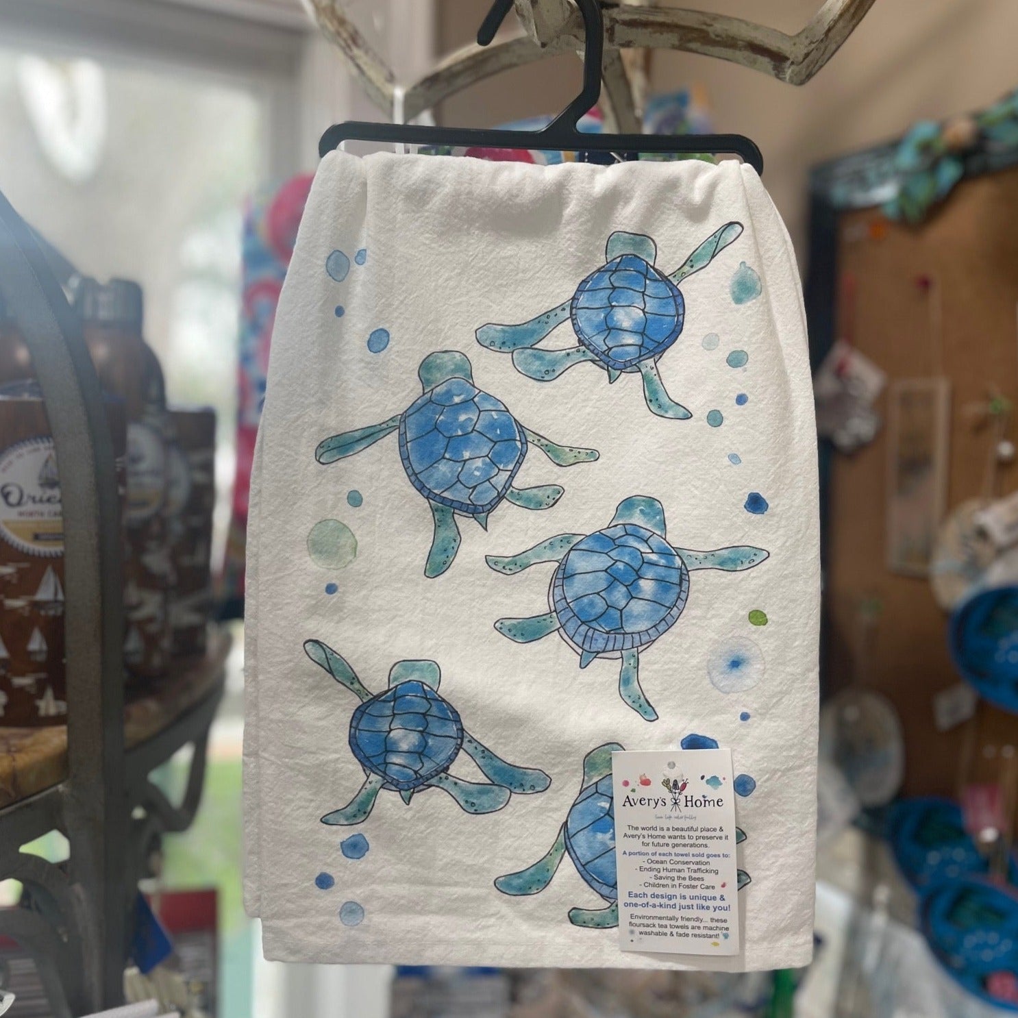 Baby Turtles Tea Towel