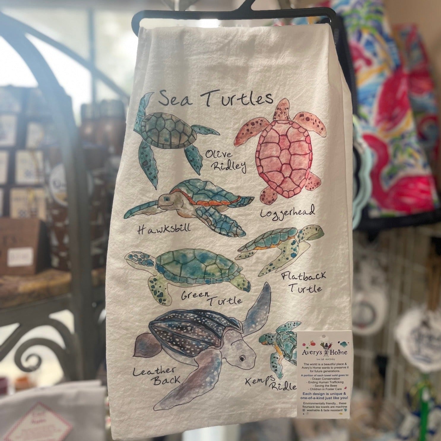 Sea Turtle Ocean Tea Towel