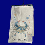 Load image into Gallery viewer, Blue Crab Ocean Tea Towel
