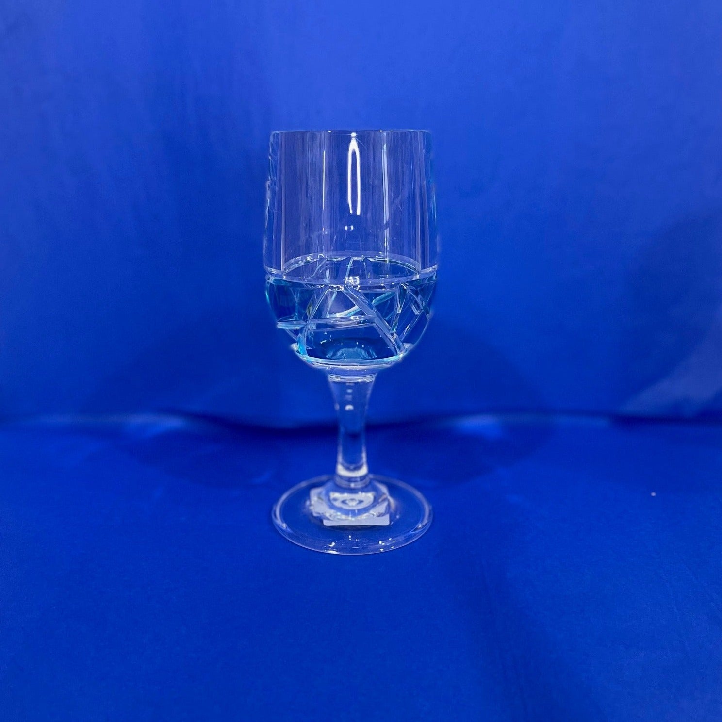 Azure Mosaic Acrylic Wine Glass