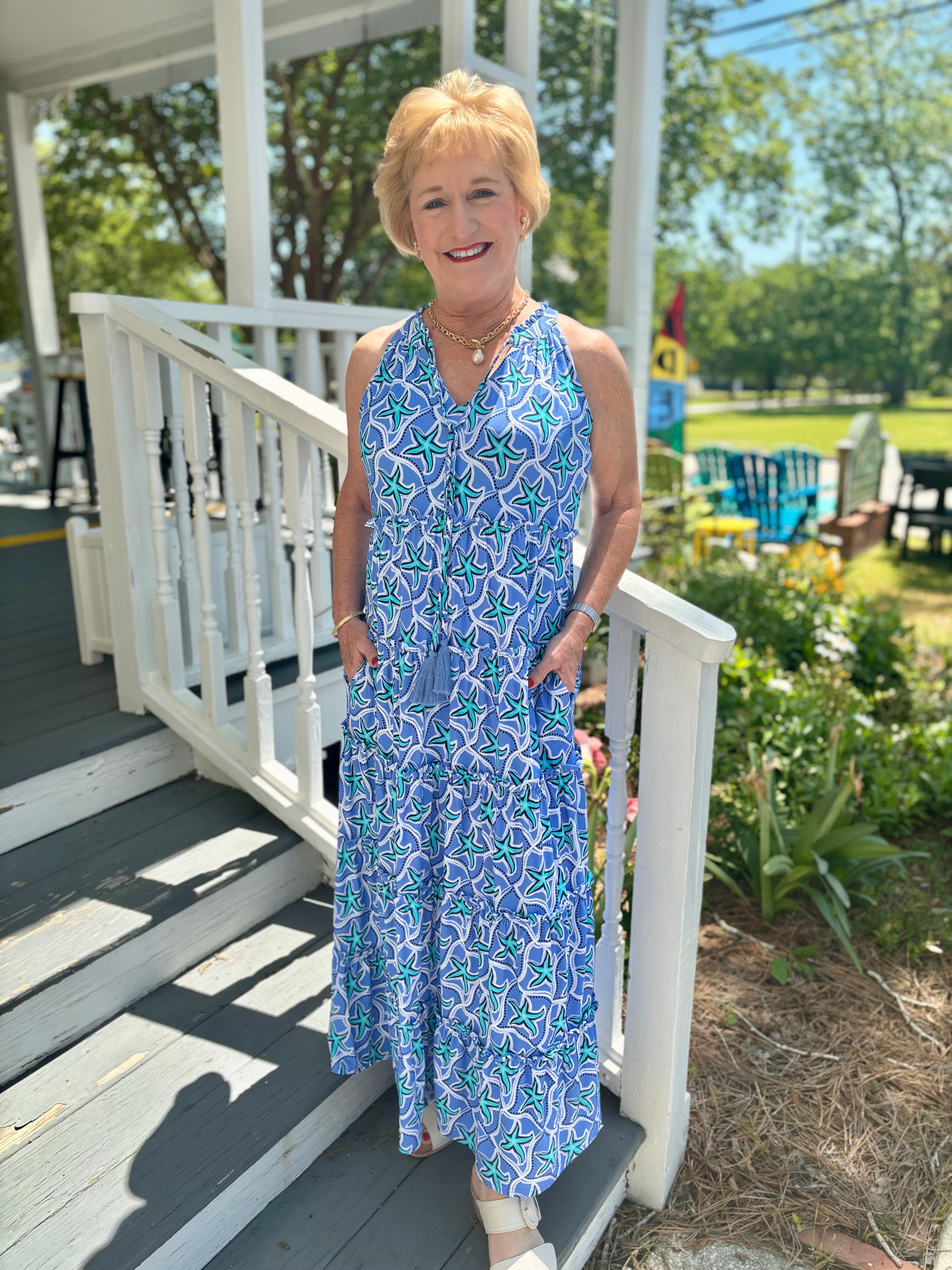 Beachtime Maxi Tassel Dress Nautical Wheelers Oriental & New Bern Beachtime Maxi Tassel Dress Nautical Wheelers Oriental & New Bern