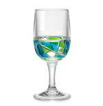 Load image into Gallery viewer, Peacock Mosaic Acrylic Wine Glass
