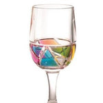 Load image into Gallery viewer, Rainbow Mosaic Acrylic Wine Glass
