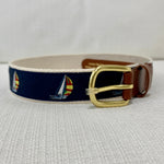 Load image into Gallery viewer, Men&#39;s Belt with Sailboat Pattern
