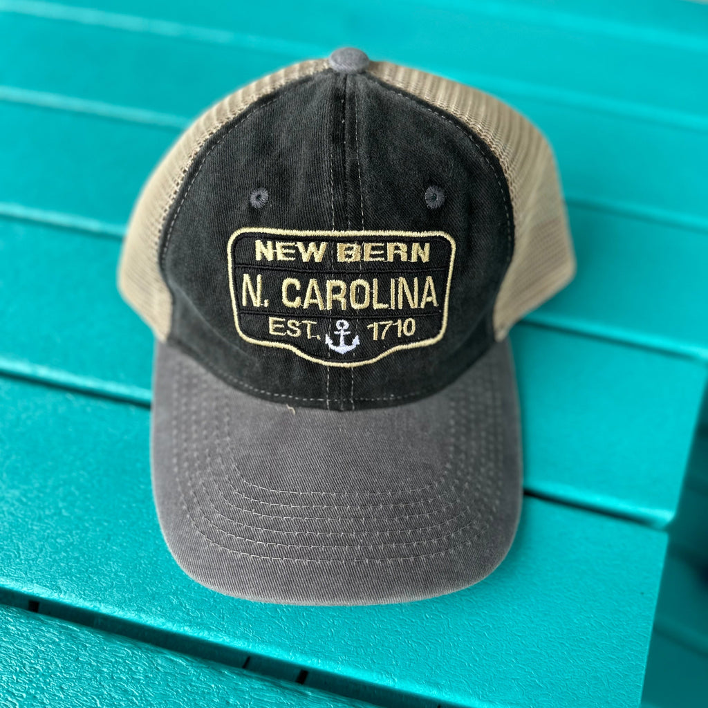 gray and khaki new bern hat 