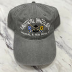 Load image into Gallery viewer, grey nautical wheelers hat
