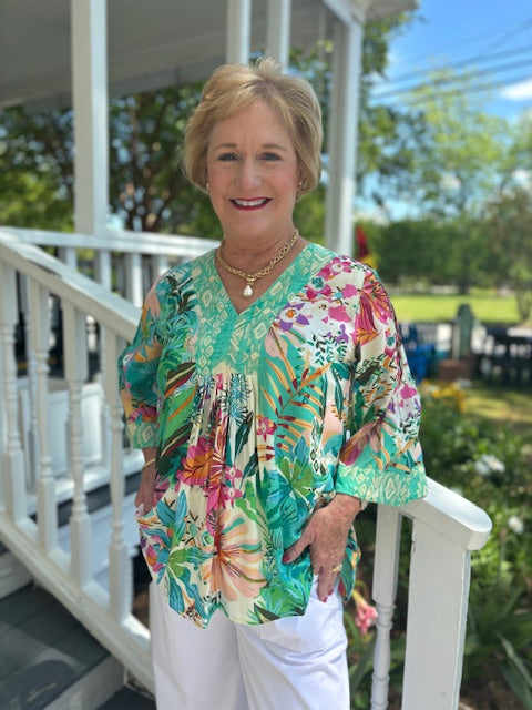 Hanalei Placket 3/4 Sleeve