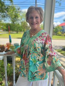 Hanalei Placket 3/4 Sleeve
