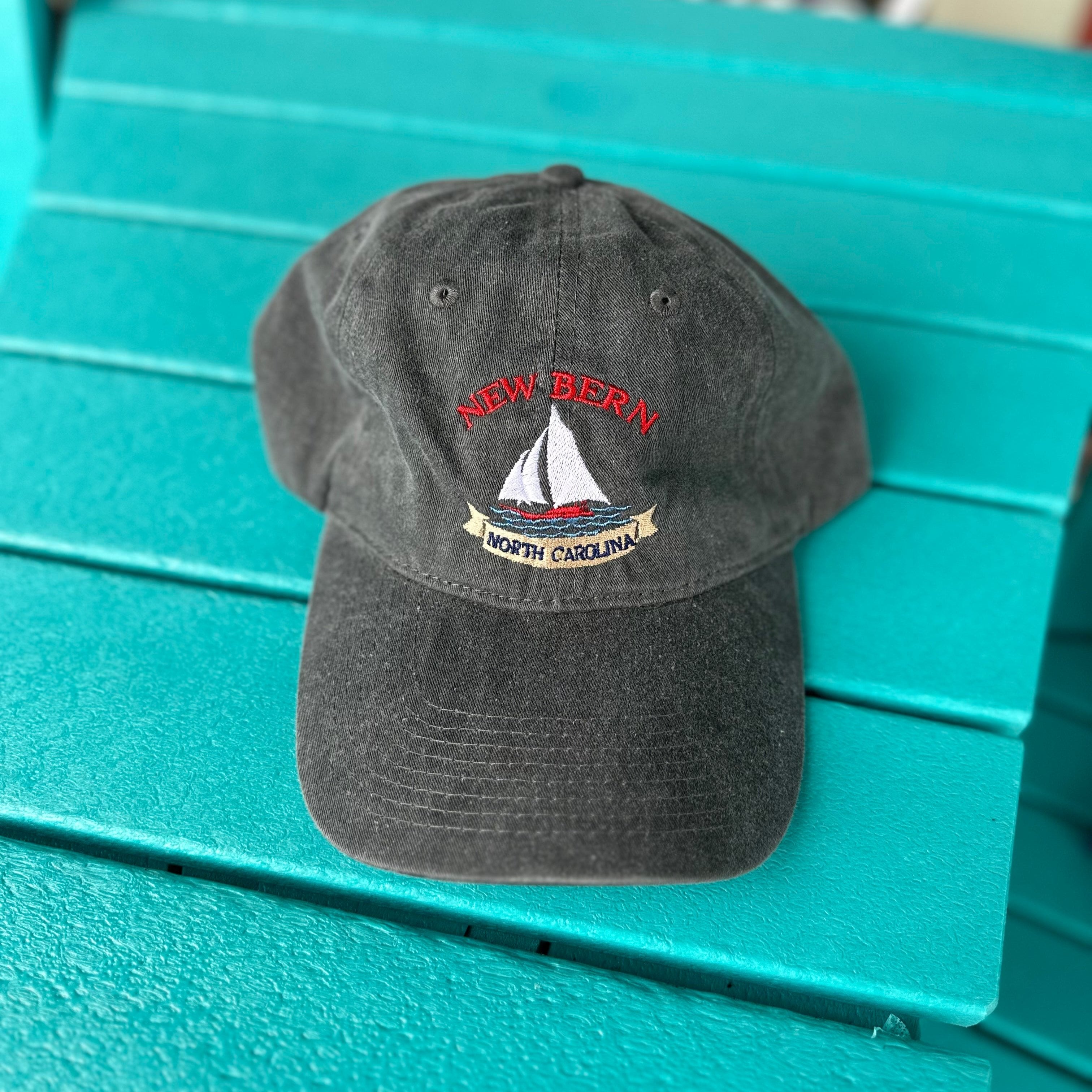 new bern sailboat hat in gray