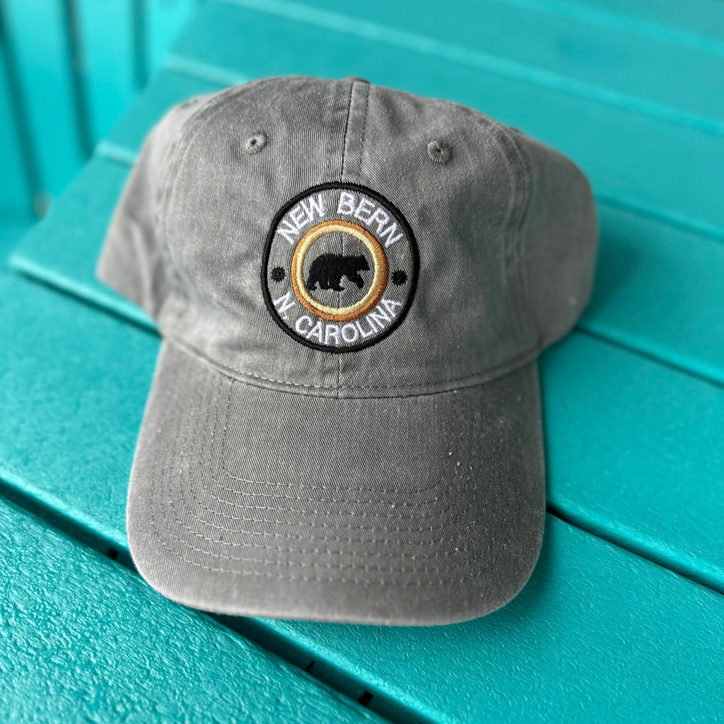 Gray Hat with Bear Logo