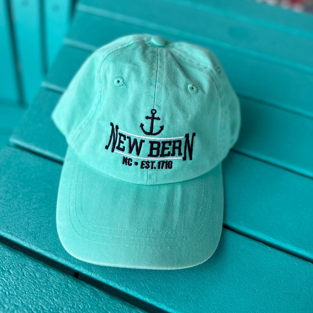 new bern anchor hat in seafoam